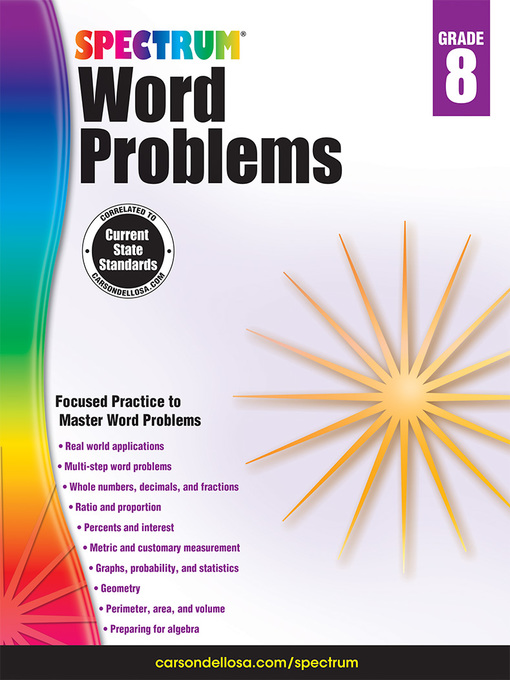 Title details for Word Problems, Grade 8 by Spectrum Spectrum - Available